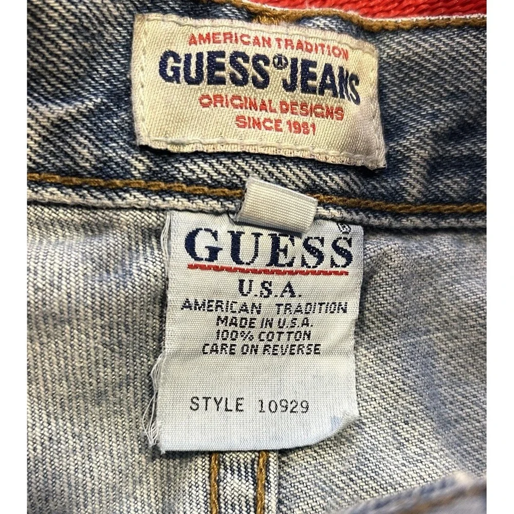 Custom Made 1980s Guess Jeans Stonewashed Denim Tote Purse‎ Fashion Funky Granny